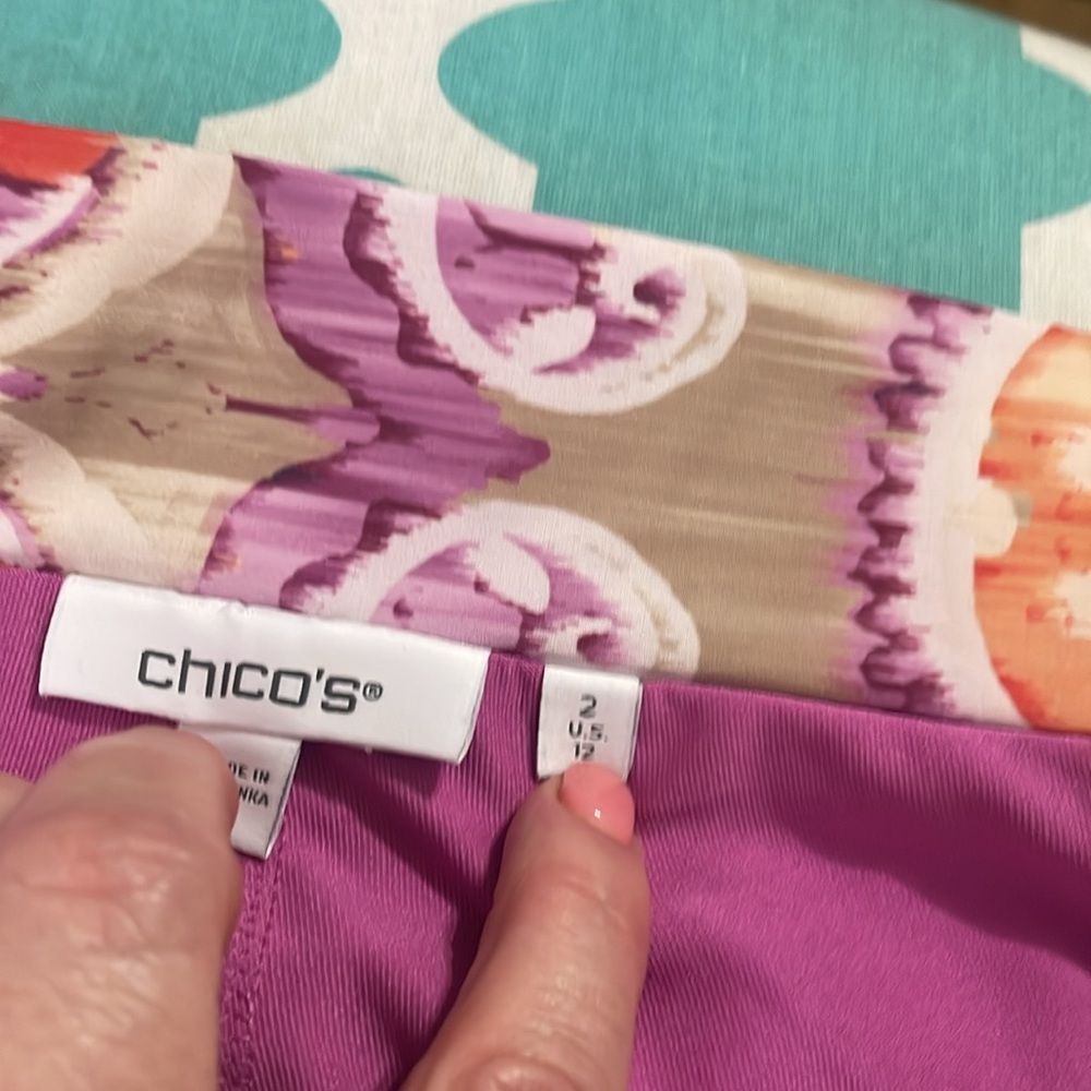 Chico's Skort, Vibrant Pattern, 12 - image 5